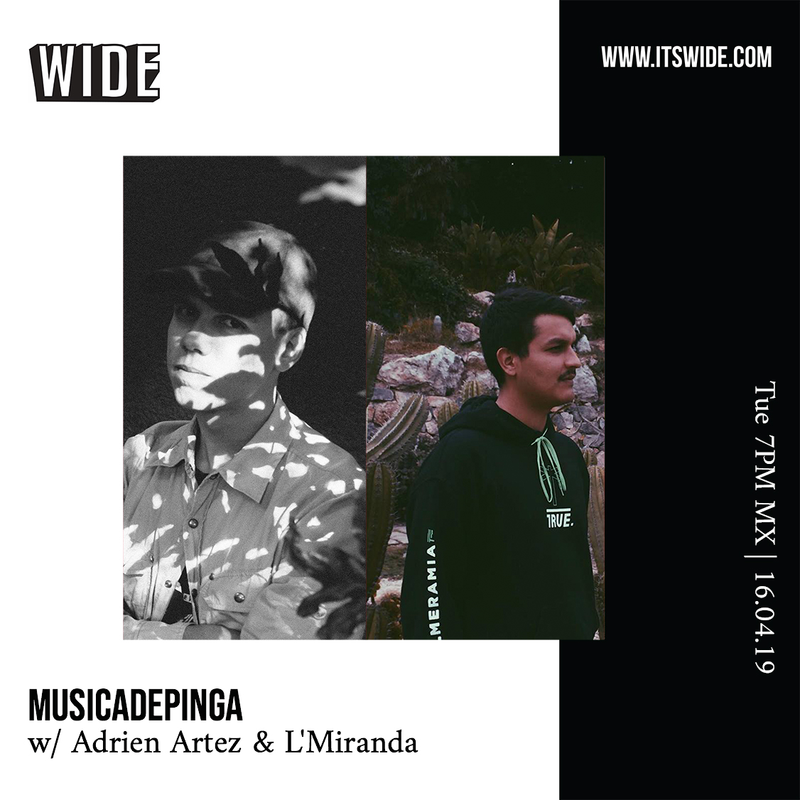 MÚSICADEPINGA nuevo podcast con L’Miranda y Adrien Artez: Abril 16